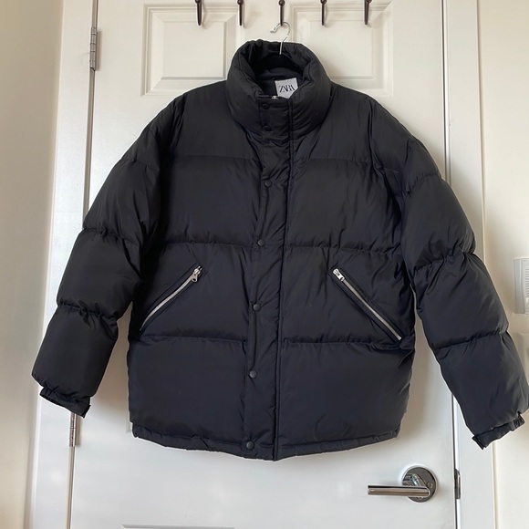 ZARA BASIC PUFFER JACKET *down-filled* - Picture 2 of 5